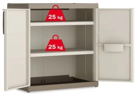 Plastová skriňa EXCELLENCE LOW XL - 93 x 89 x 54 cm
