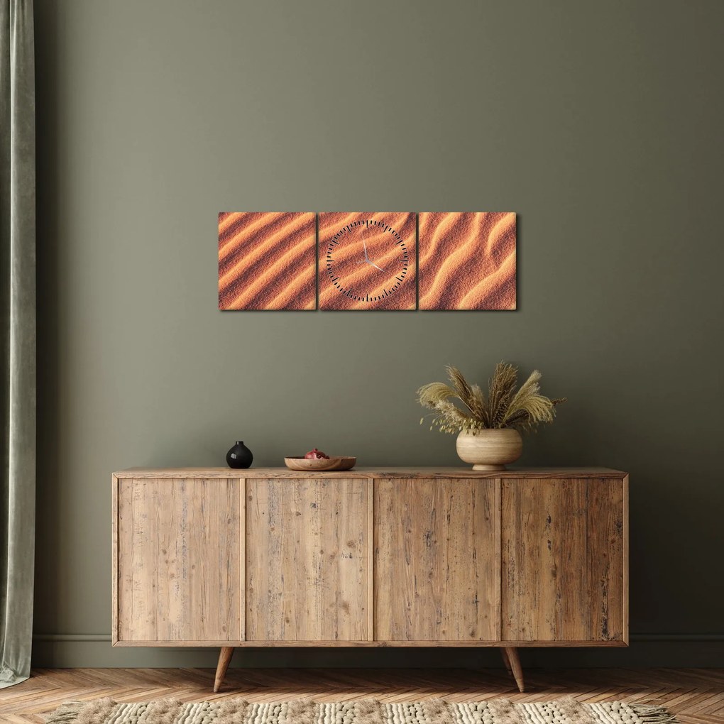 Obraz púšte (s hodinami) (90x30 cm)