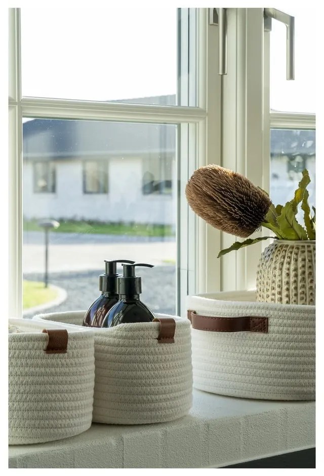 Látkové košíky do kúpeľne v súprave 3 ks 35x25x13 cm Jarana – House Nordic
