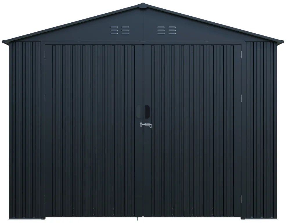 Plechová garáž BestBerg AG-18A / 18 m² / 602 x 300 x 232 cm / sivá