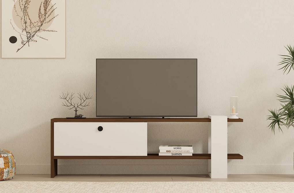 Gaye - Walnut, White