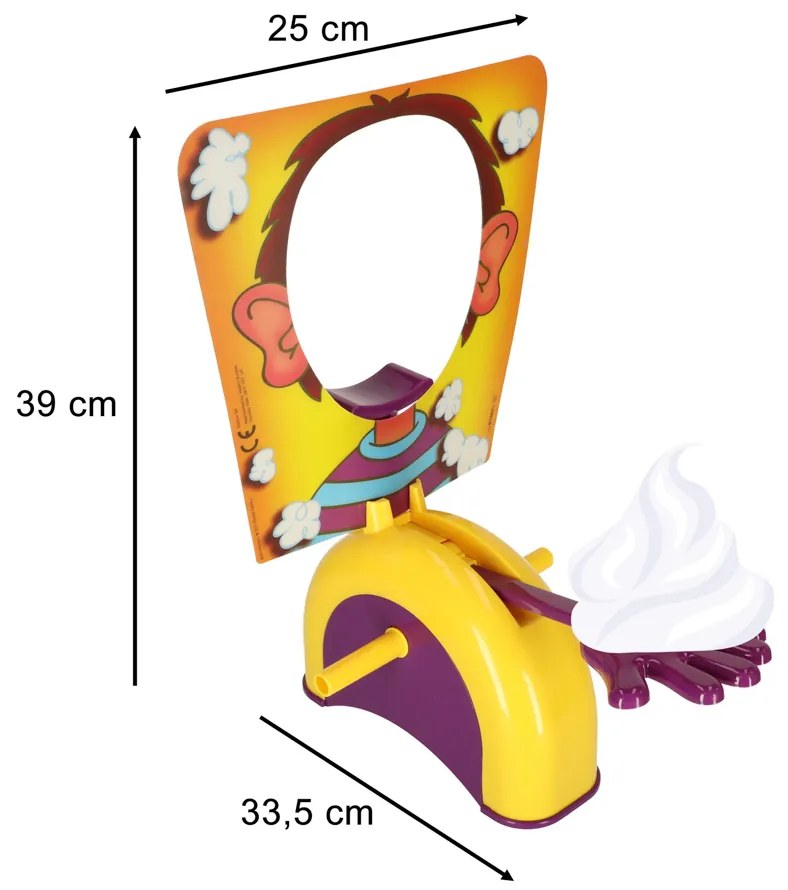 KIK Pie Face – spoločenská hra s tvárou koláča, rodinná zábava a darček pre deti 5+