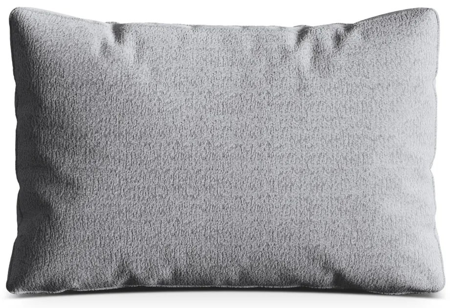 Svetlosivý vankúš na gauč z textílie buklé Kemi – Cosmopolitan Design