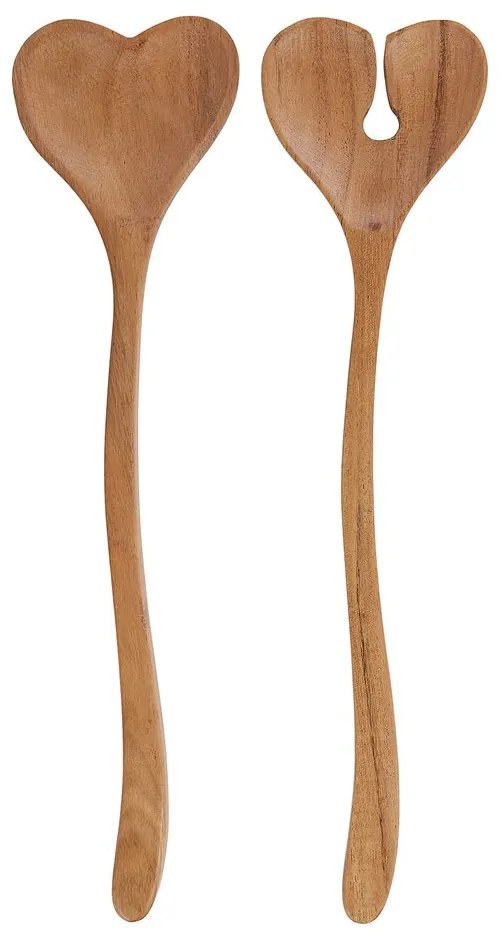 ACACIA Šalátový príbor srdce set 2 ks