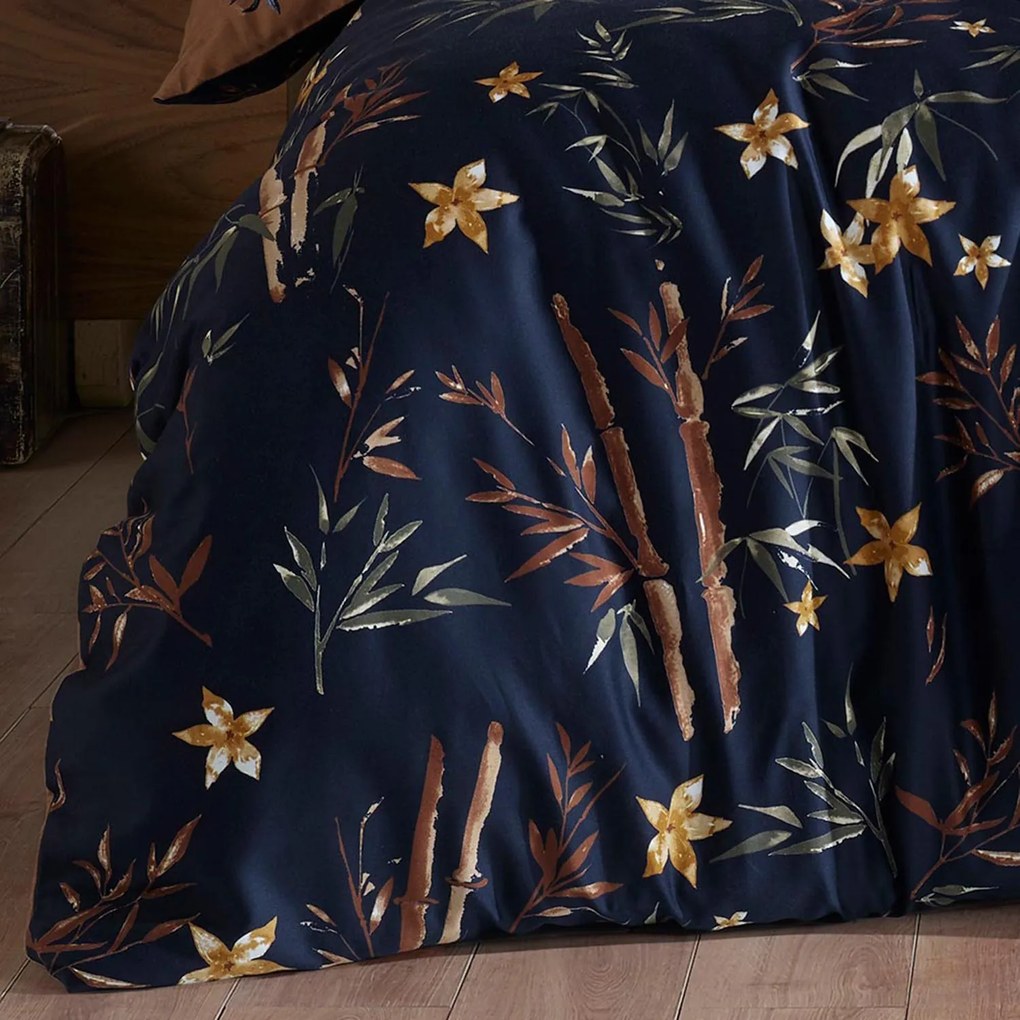 SATÉNOVÉ OBLIEČKY BAMBOO FLOWER EXCLUSIVE 200X220 CM, 2KS 70X80 CM VZOROVANÉ