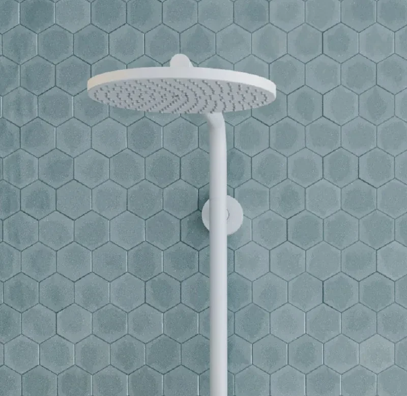 Hansgrohe Croma Select S, Showerpipe 280 1jet EcoSmart 9 l/min s termostatom a ručnou sprchou Raindance Select S 120 3jet, biela matná, HAN-26891700