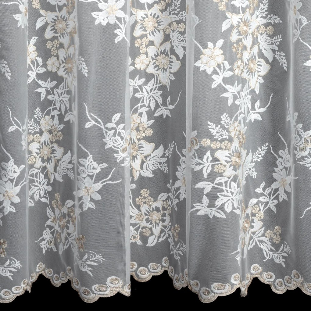 ZÁCLONA NA KRÚŽKOCH ALIRA 300 CM X 250 CM VZOROVANÁ