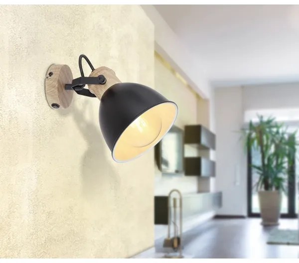 Globo 54018-1S - Nástenné bodové svietidlo WIHO 1xE27/40W/230V