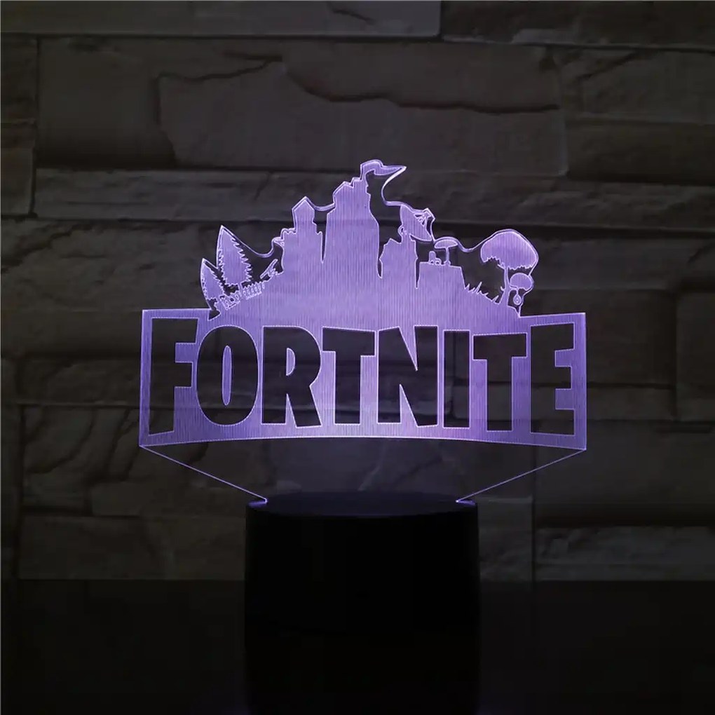 3Dmix 3DL-SL044 – 3D LED nočná lampa - Fortnite (Solar)