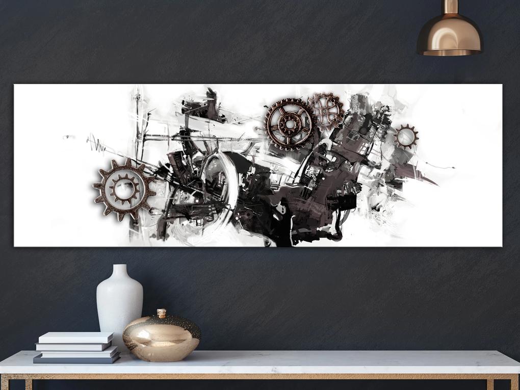 Artgeist Obraz - Complicated Machine (1 Part) Narrow Veľkosť: 120x40, Verzia: Premium Print