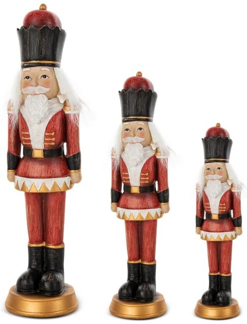 Vianočná dekorácia luskáčik FIG 50 A červená / čierna