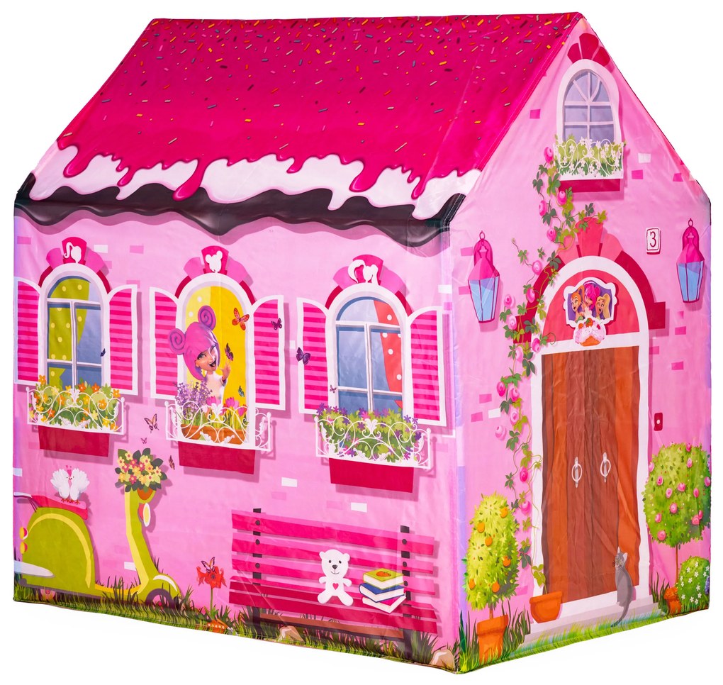 Farebný detský stan IPLAY - domček 96×73×102 cm