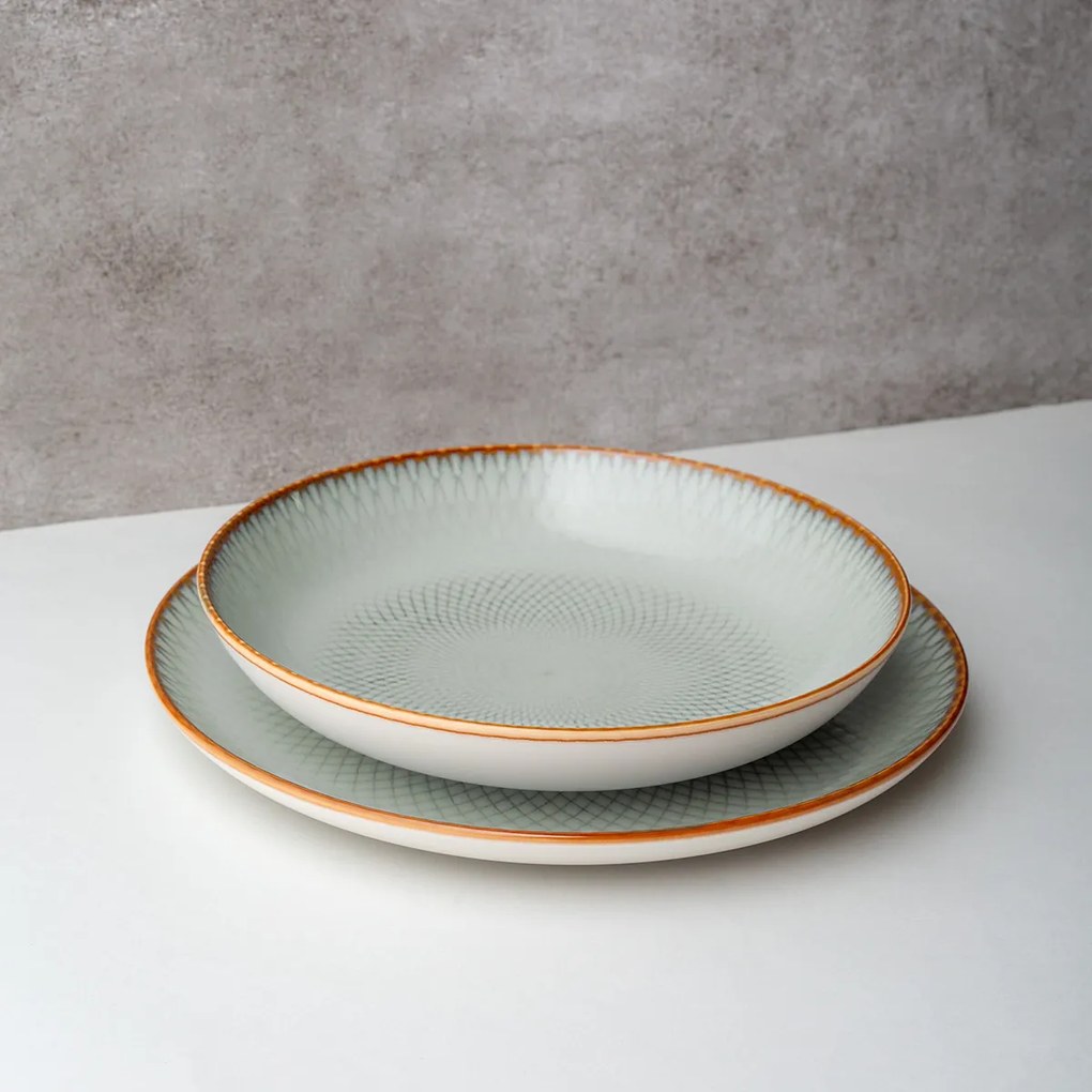 Tanier hlboký Coupe 23 cm set 4 ks - Elements Day Mandala - 492518
