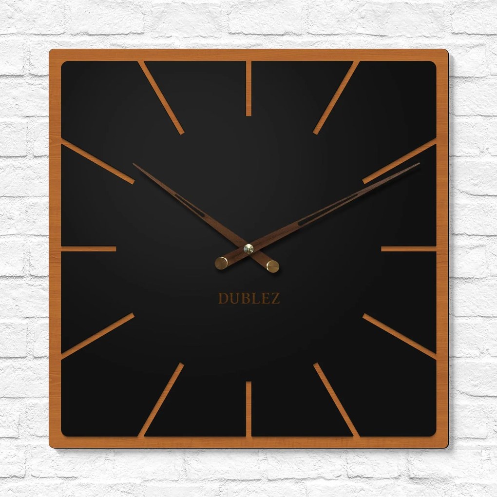 DUBLEZ | Dizajnové hodiny z dreva - Noir