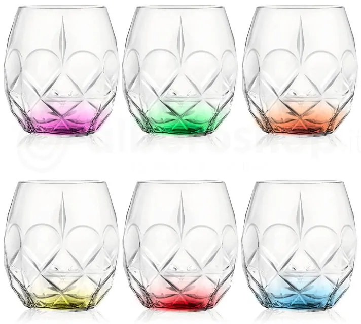 RCR ALKEMIST COLOR POHÁR 380ML SADA 6 KS