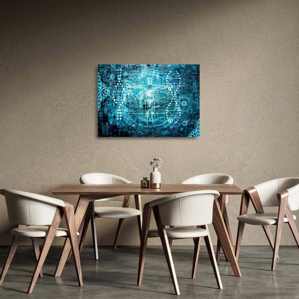 Sklenený obraz - Genetika (70x50 cm)