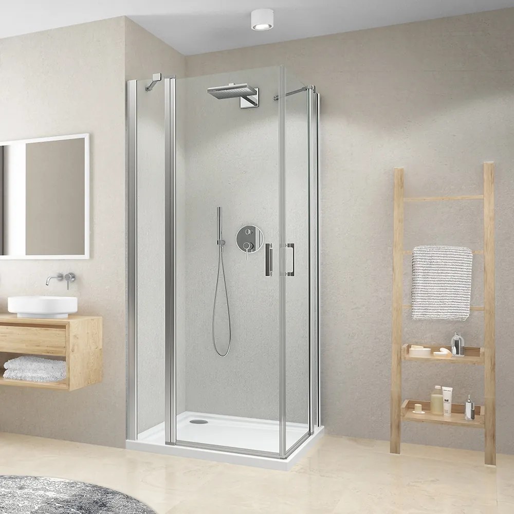 Roth Štvorcový alebo obdĺžnikový sprchový kút CI EPF+CI EPF, brillant - bez vaničky ROTH-Variant: rozmery: 110x100 cm, orientácia: Uni - (CI EPF/1000…