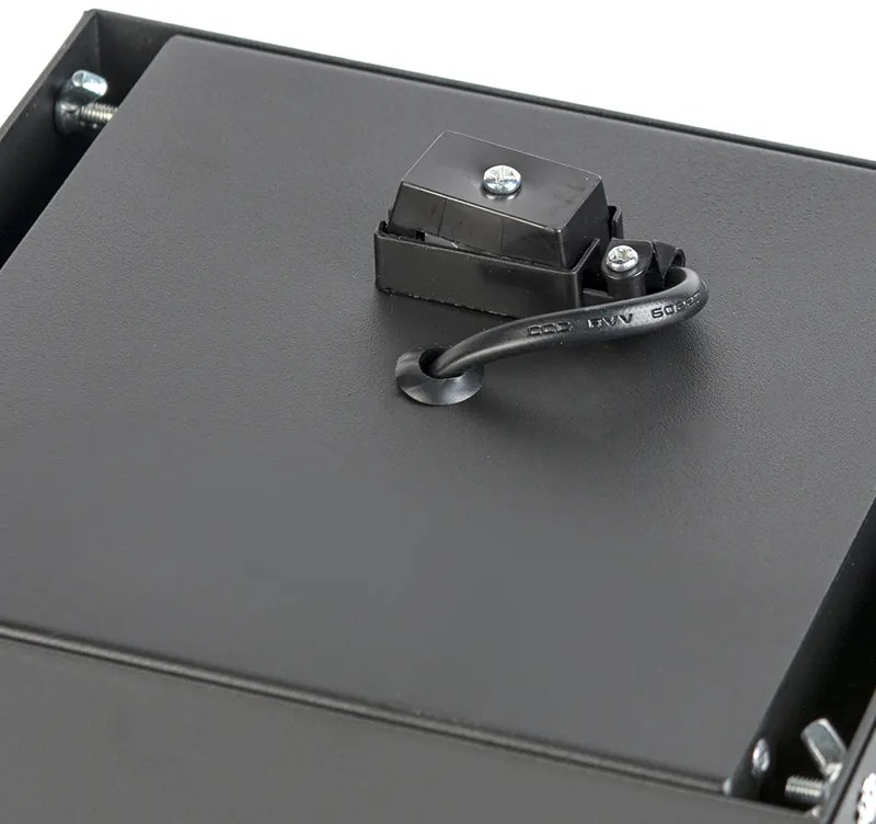 Sada 6 zapustených bodových svetiel čierna AR111 naklápateľné a otočné bezrámové - Oneon