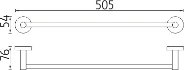 Nimco Držiak na uteráky, 51 cm UNIX - UN 13046-26