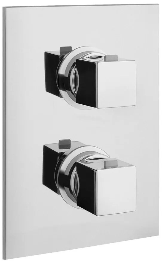 Sapho Sapho, DIMY podomietková sprchová termostatická batéria, 2 výstupy, chrómová, DM392