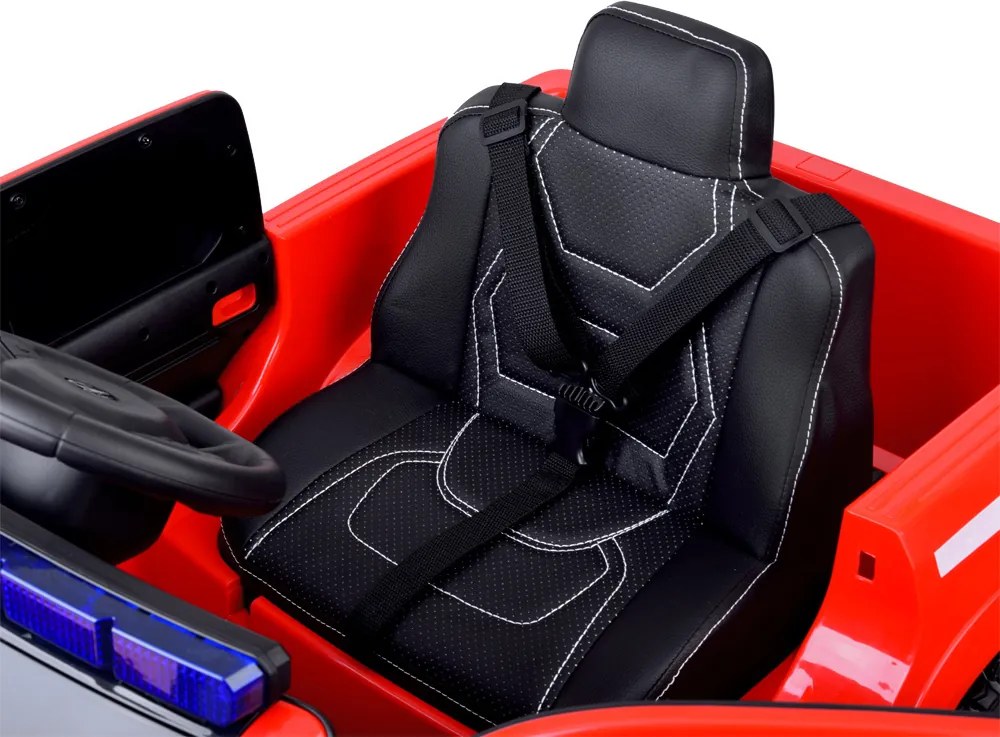 JOKOMISIADA Detské hasičské auto na batérie RAM pickup s majákom a sirénou PA0323