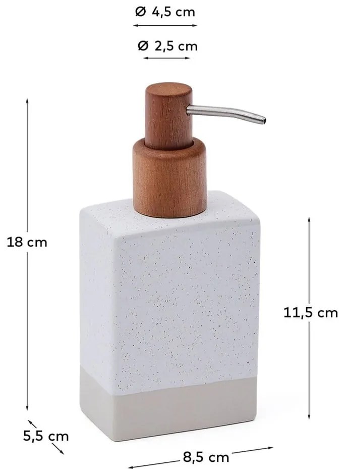 Krémový keramický dávkovač mydla 650 ml Careli – Kave Home