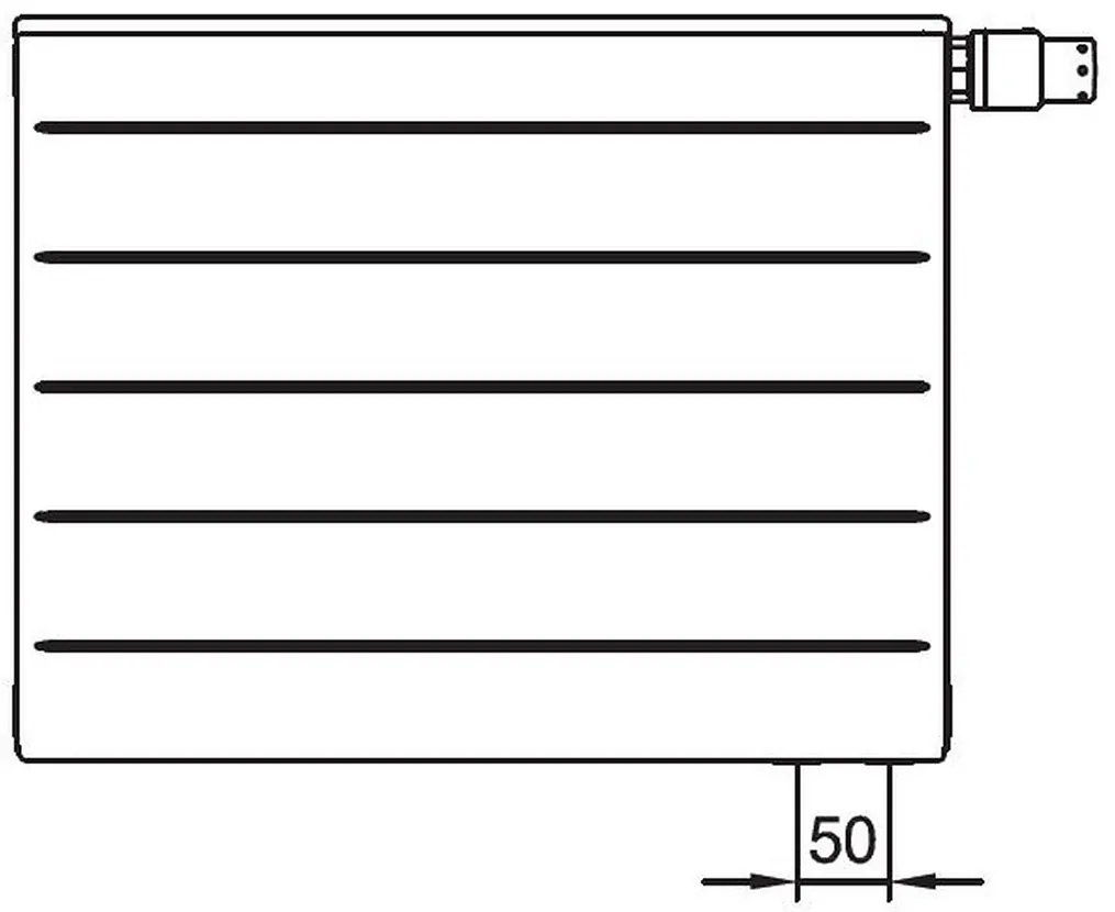 Kermi Therm X2 LINE-V doskový radiátor 10 505 x 1105 PLV100501101R1K