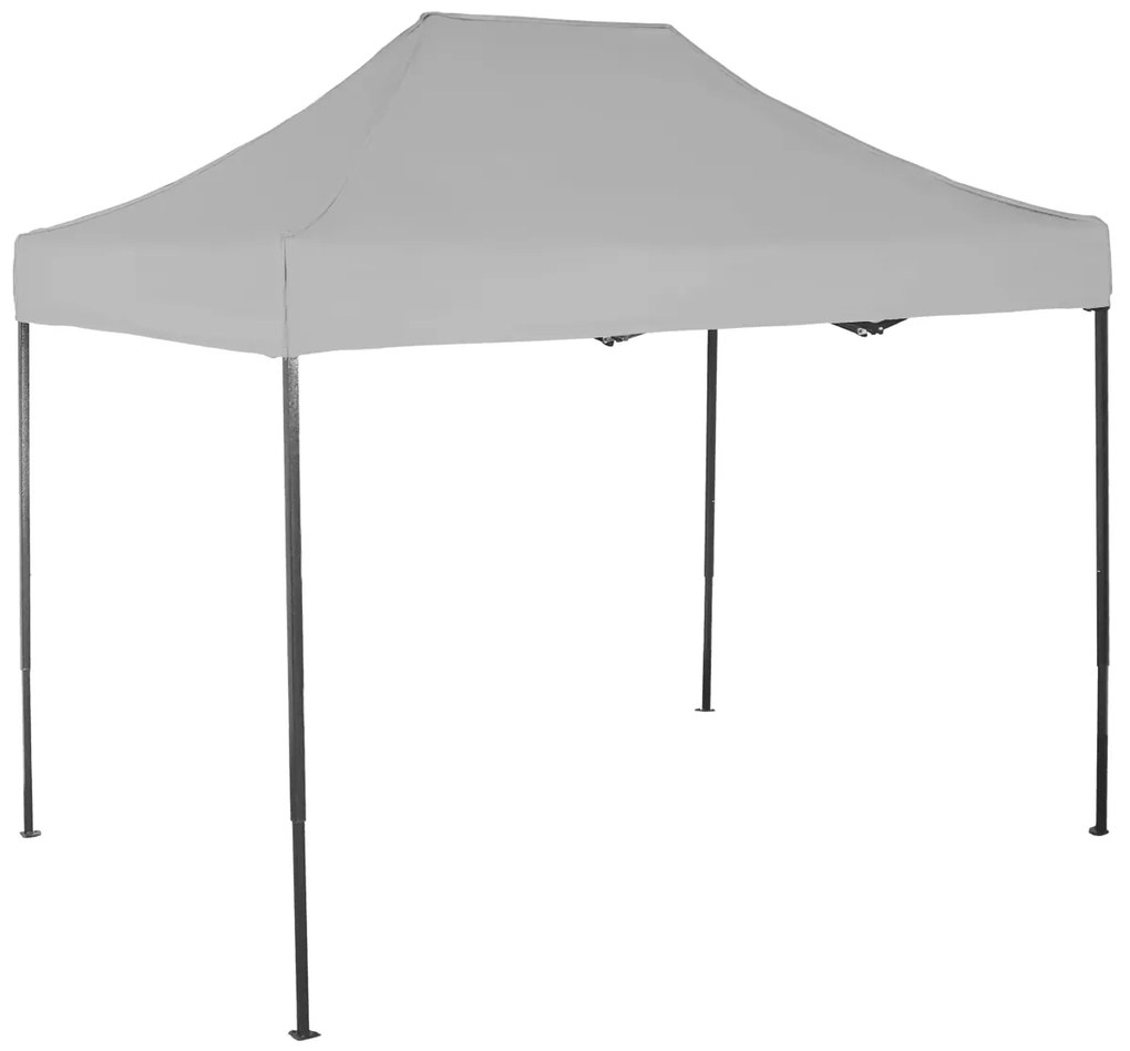 Rýchlorozkladací nožnicový stan 2x3m - oceľový, Bez bočných plachiet, Sivá / antracitová