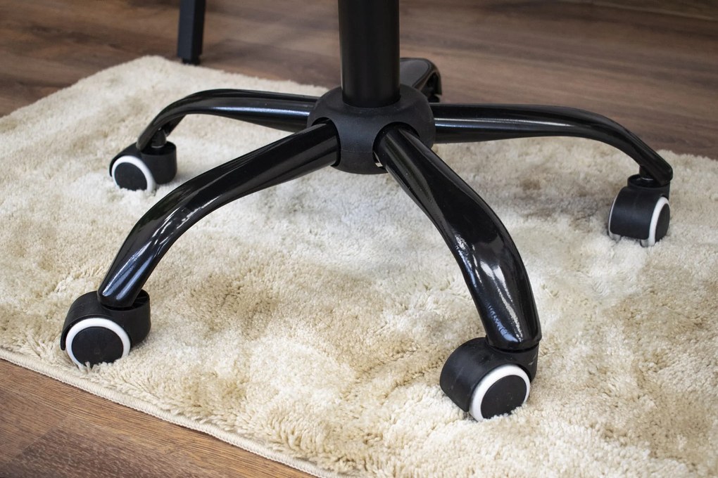 AKCIA Čierne kancelárske kreslo NOTO z eko kože II. akosť