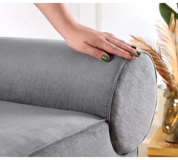 Taburet TIKI 47x45 cm sivý