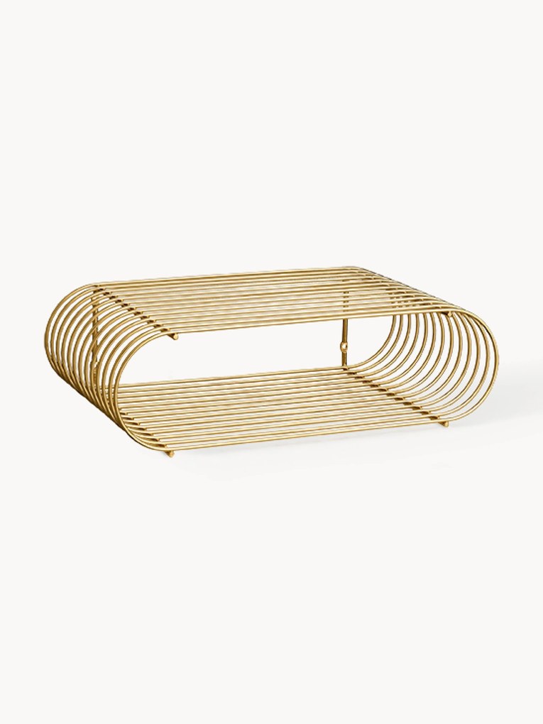 Kovová nástenná polica Curva, Š 40 cm