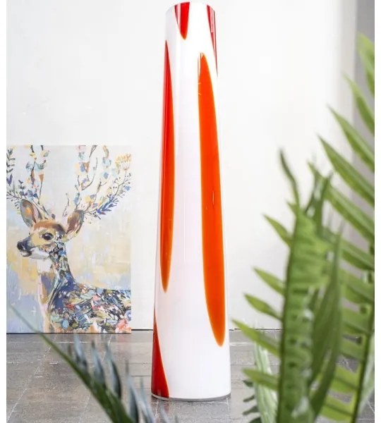 Argon 7042 - Stojacia lampa POLONIA 2xE27/15W/230V biela/červená