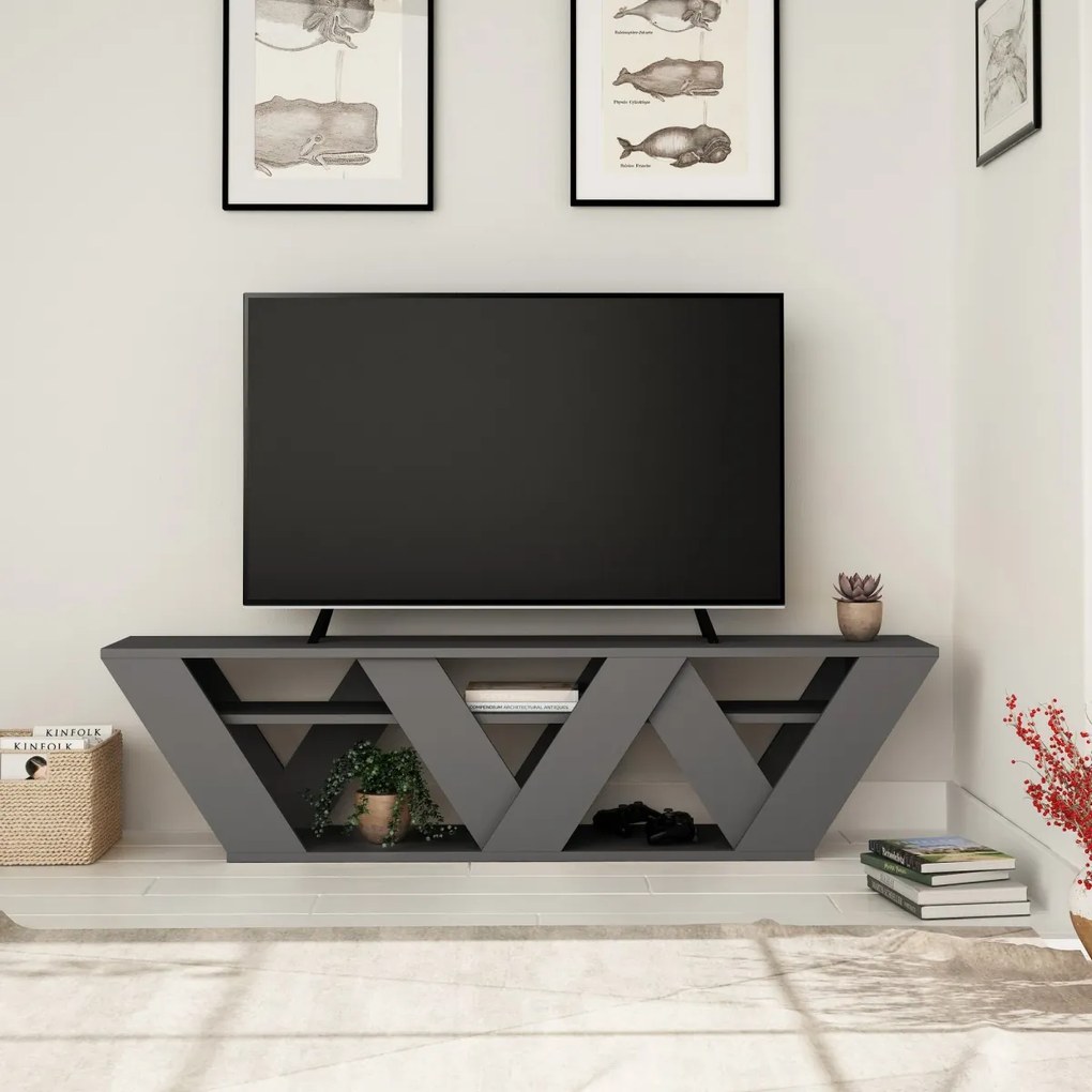 TV stolek RALLA 158 cm antracitový