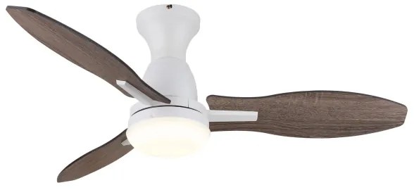 Globo 03671W - LED Stm. stropný ventilátor GALE LED/22W/230V 3000/4500/6000K +DO