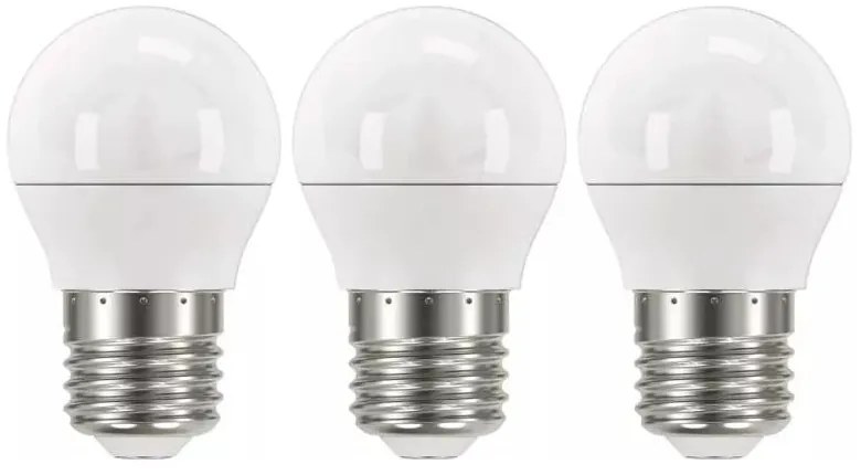 Neutrálne LED žiarovky v súprave 3 ks E27, 5 W - EMOS