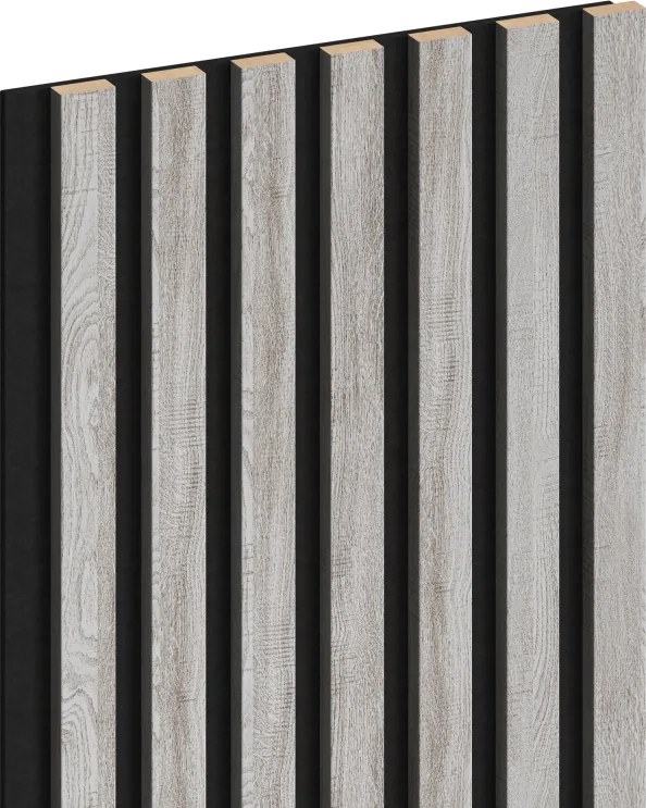 Mexen Lam-F, akustické stenové lamely 275 × 31,5 cm, filc 6 mm, dub ľadový, S105-275317-2812-061