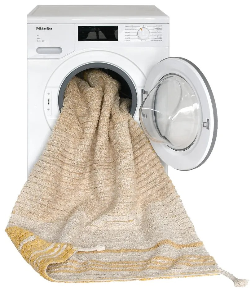 Okrovožltý bavlnený koberec 80x140 cm Twin Amber – Lorena Canals