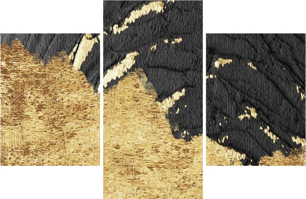 Obraz - Zlatá štruktúra N⁰1 (90x60 cm)