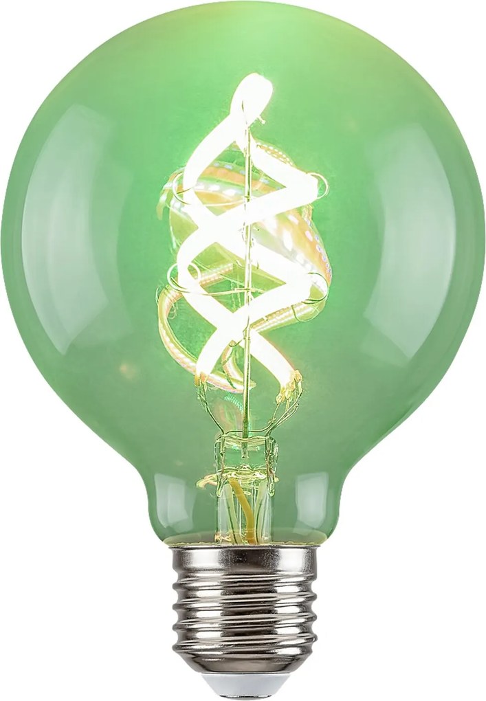 Rabalux LED špirálová filamentová žiarovka G95 RGB 4W/E27/300Lm/2700K/Dim