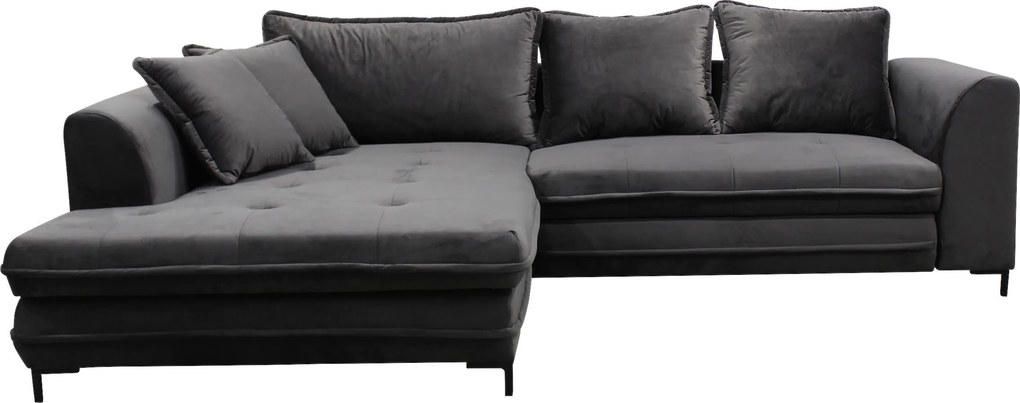 XXXLutz ROHOVÁ SEDAČKA, textil, sivá Livetastic - Sedačky - 001574004316
