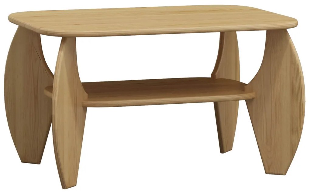 Konferenční stolek borovice č5 65x65 cm | AMI Nábytok