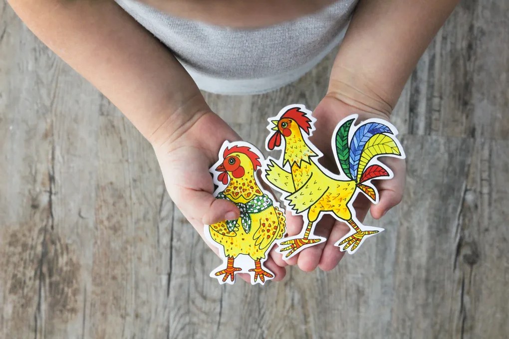 MARIONETINO – Zvieratká a líška – bábky 5 ks