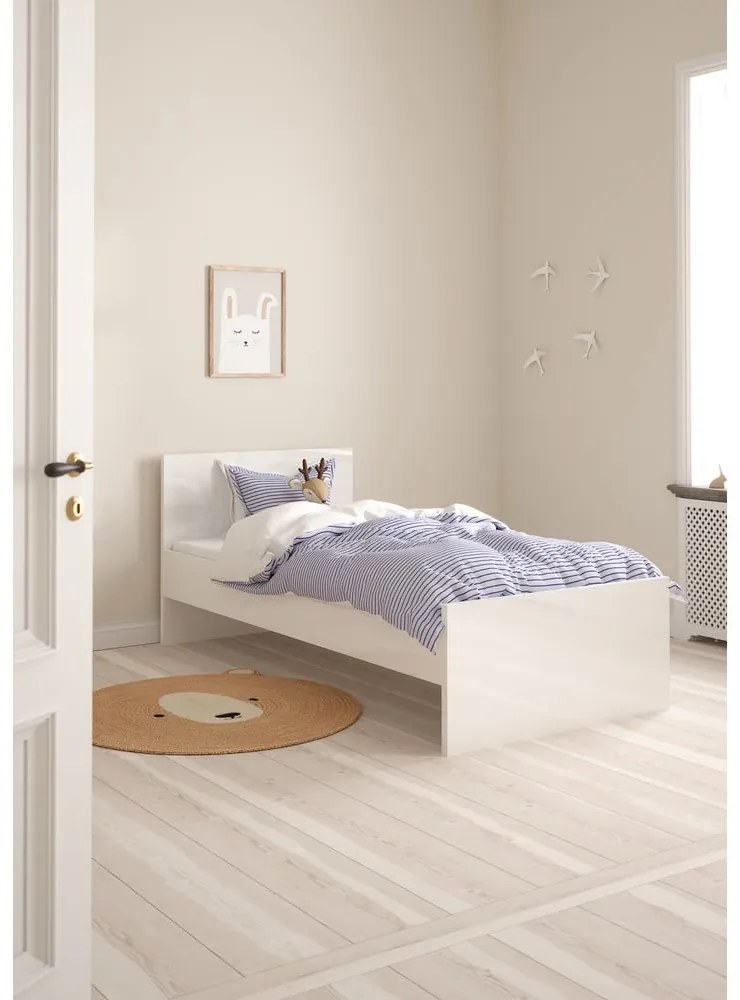 Biela jednolôžková posteľ 90x190 cm Naia – Tvilum