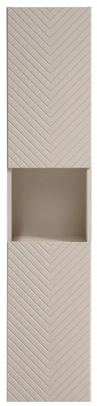 Vysoká závěsná koupelnová skříňka Viva Cashmere 80-03-2D kašmírová