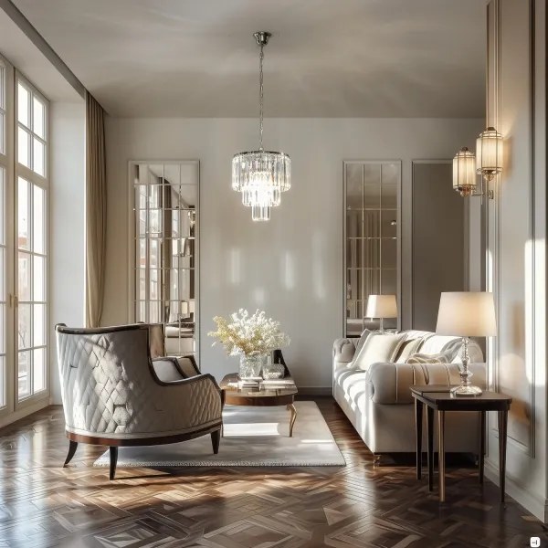 Brilagi - LED Krištáľový luster na reťazi MOZART 4xE14/40W/230V lesklý chróm