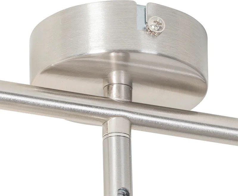 Moderné stropné svietidlo oceľ 3-svetlo nastaviteľné - Jeana