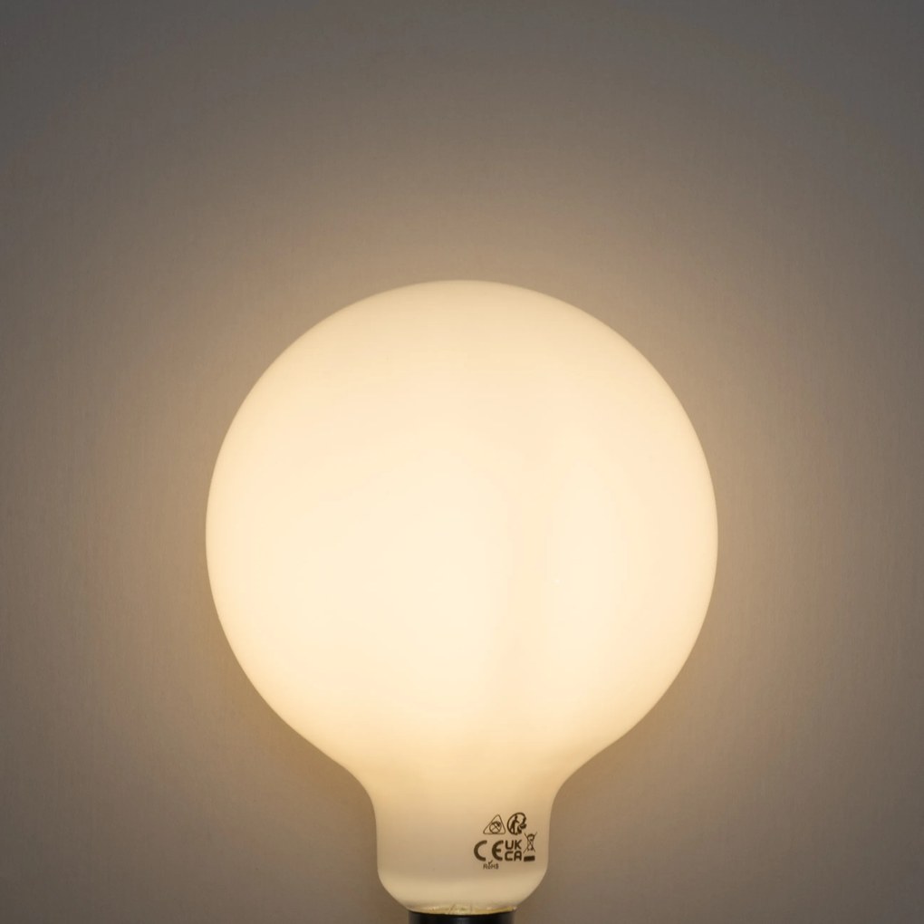 Sada 5 stmievateľných LED žiaroviek E27 Opal G125 5W 450 lm 3000K