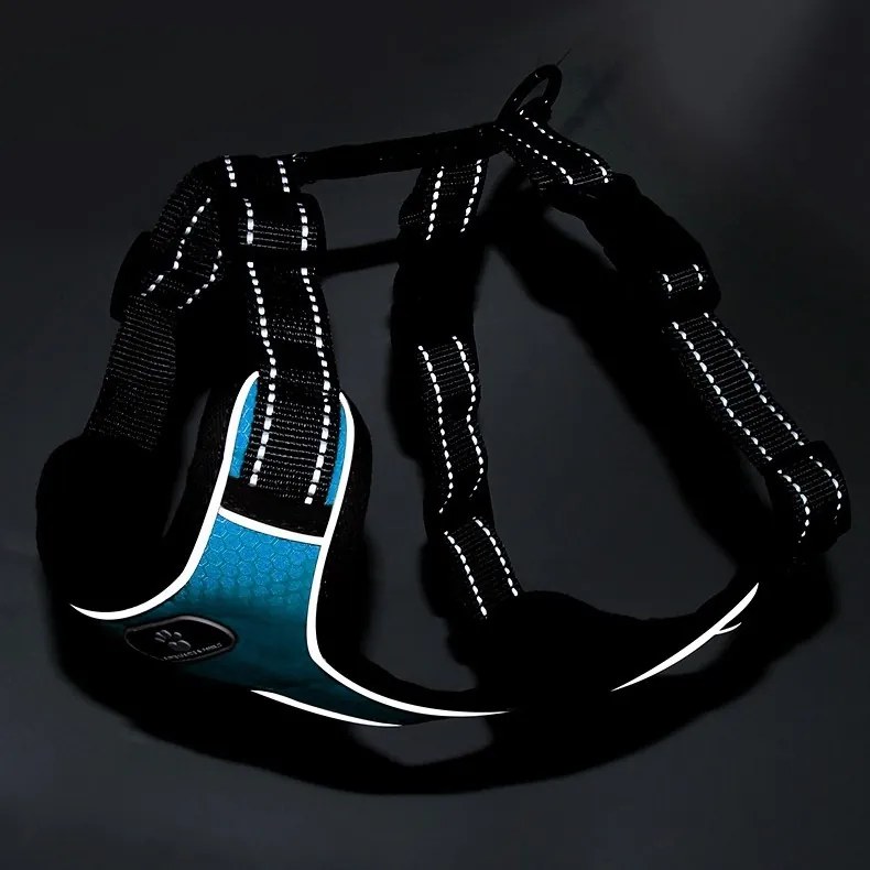 Postroj pre psov Astro XL modrý