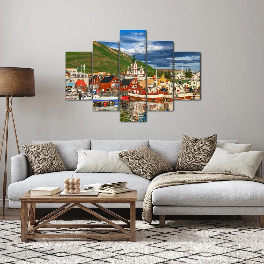 Obraz - Húsavík (150x105 cm)
