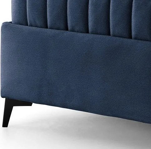 Posteľ Joy 180x200 cm, námornícka modrá látka